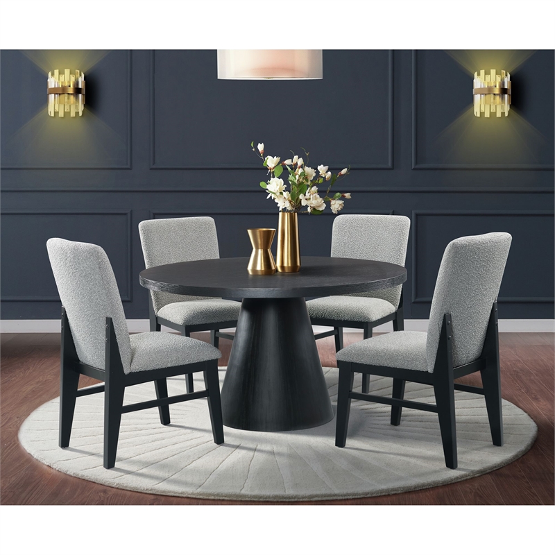 Picket House Furnishings Canal Round Dining Table in Black