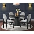 Picket House Furnishings Canal Round Dining Table in Black