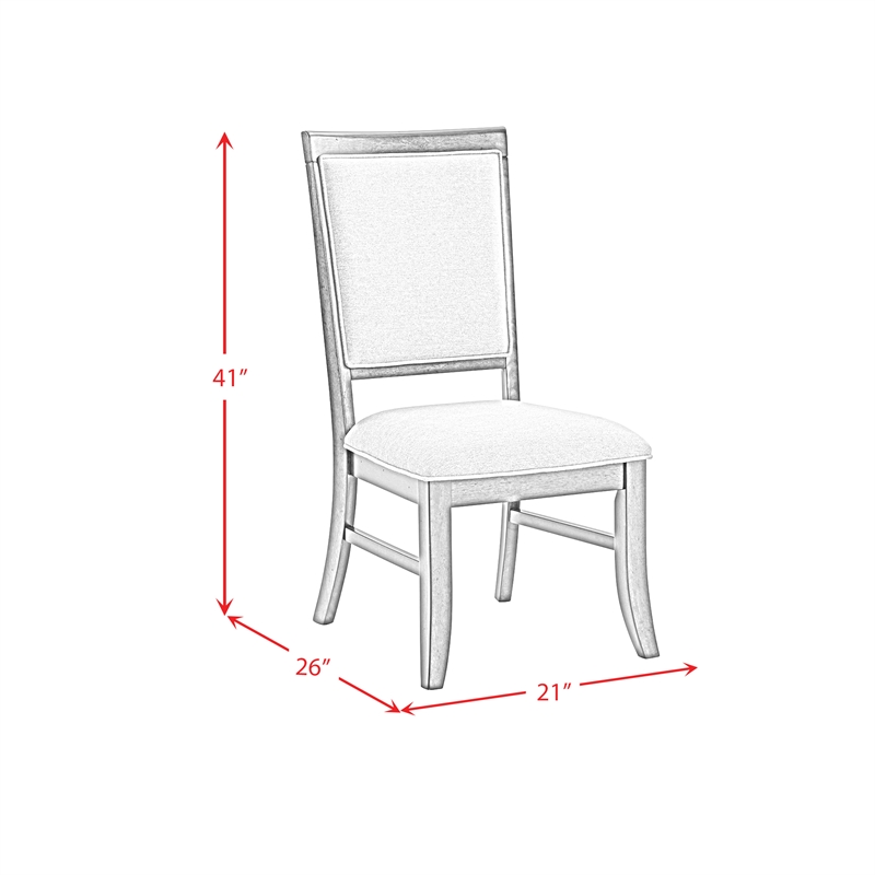 Picket House Furnishings Stark 7PC Standard Height Dining Set in Cherry
