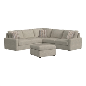 picket house furnishings prime unit 6pc sectional set in united light grey