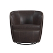 Picket House Furnishings Zenith Swivel Chair in Pebble Brown