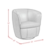 Picket House Furnishings Zenith Swivel Chair in Pebble Cream