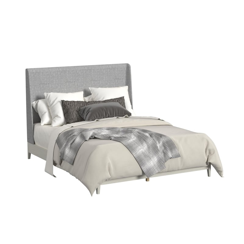 Picket House Furnishings Clare King 5PC Bedroom Set with Grey Fabric in Almond