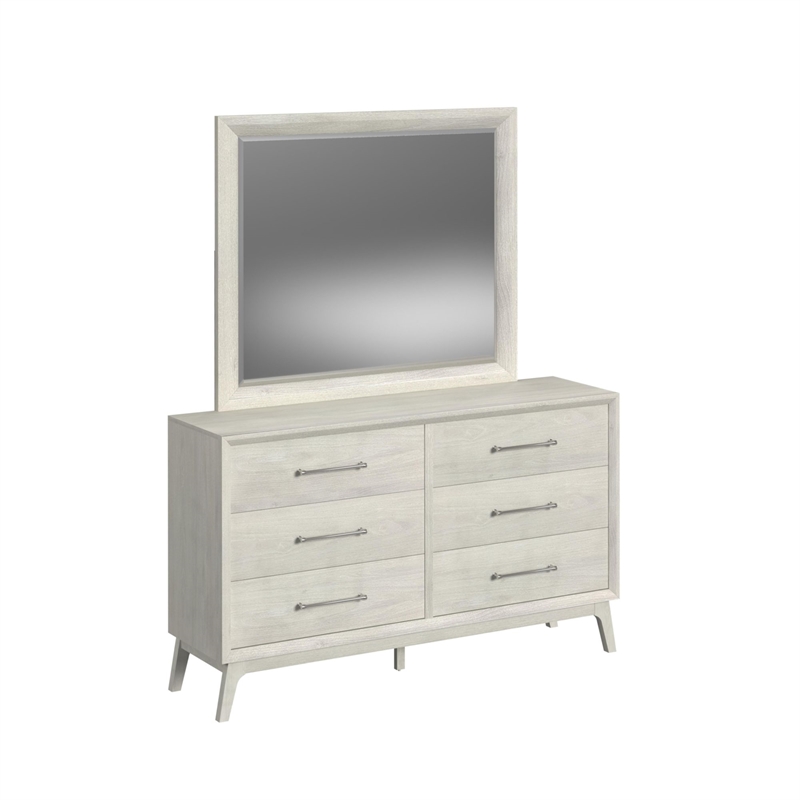 Picket House Furnishings Clare Queen 5PC Bedroom Set with Grey Fabric in Almond