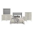 Picket House Furnishings Clare Queen 5PC Bedroom Set with Grey Fabric in Almond