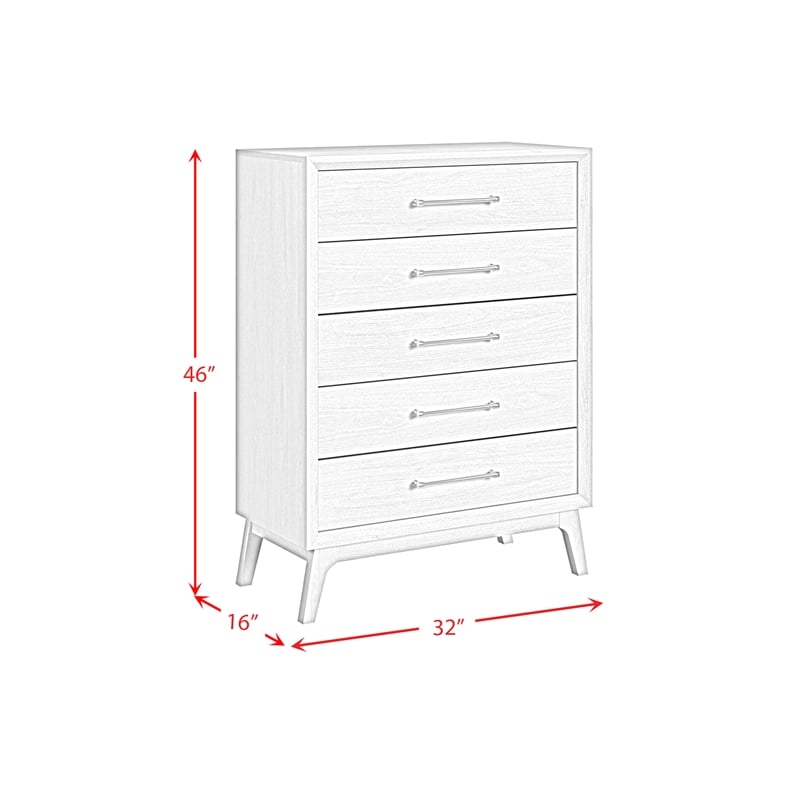 Picket House Furnishings Clare Twin 5PC Bedroom Set with Grey Fabric in Almond