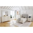 Picket House Furnishings Clare Twin 5PC Bedroom Set with Grey Fabric in Almond