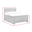 Picket House Furnishings Santino Full Captains Bed in Espresso