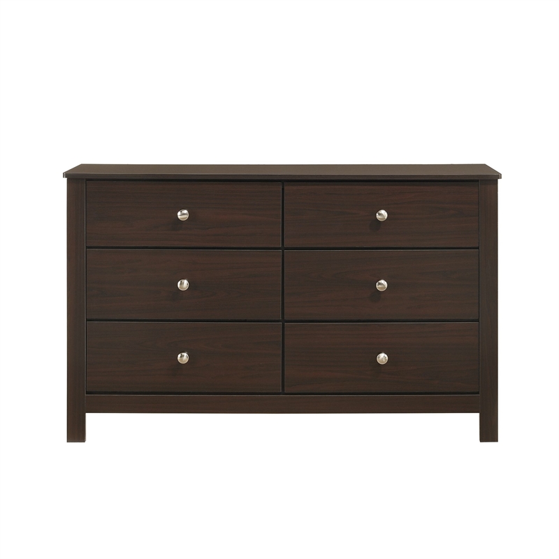 Picket House Furnishings Santino 6-Drawer Dresser in Espresso
