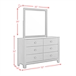 Picket House Furnishings Santino Dresser and Mirror Set in Espresso