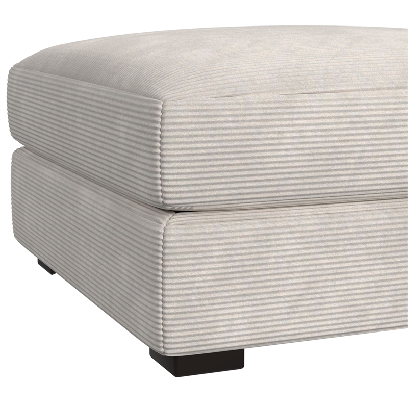 Picket House Furnishings Mesa Modular Ottoman in Steno Beige