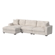 Picket House Furnishings Mesa Modular 3PC Sectional Set with LHF Chaise - Beige