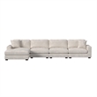 Picket House Furnishings Mesa Modular 4PC Sectional Set with LHF Chaise - Beige