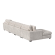 Picket House Furnishings Mesa Modular 4PC Sectional Set with LHF Chaise - Beige