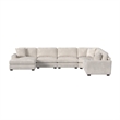 Picket House Furnishings Mesa Modular 6PC Sectional Set with LHF Chaise - Beige