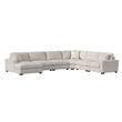 Picket House Furnishings Mesa Modular 7PC Sectional Set with LHF Chaise - Beige