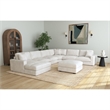 Picket House Furnishings Mesa Modular 7PC Sectional Set with LHF Chaise - Beige