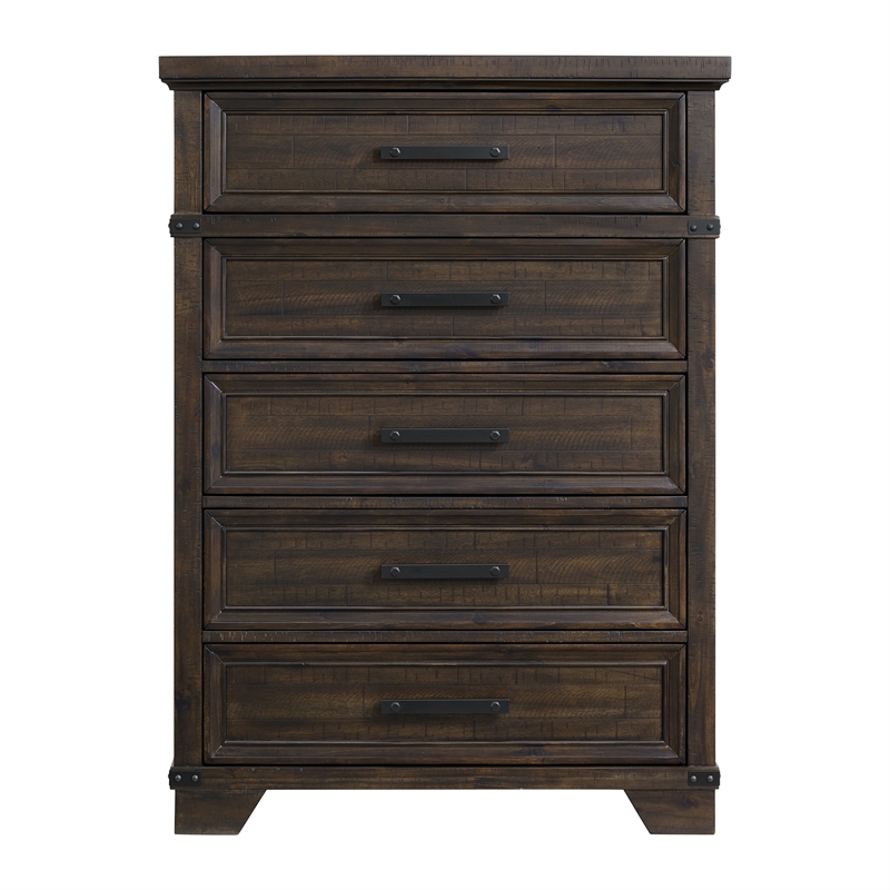 Picket House Furnishings Canyon Ridge  5-Drawer Chest in Charcoal