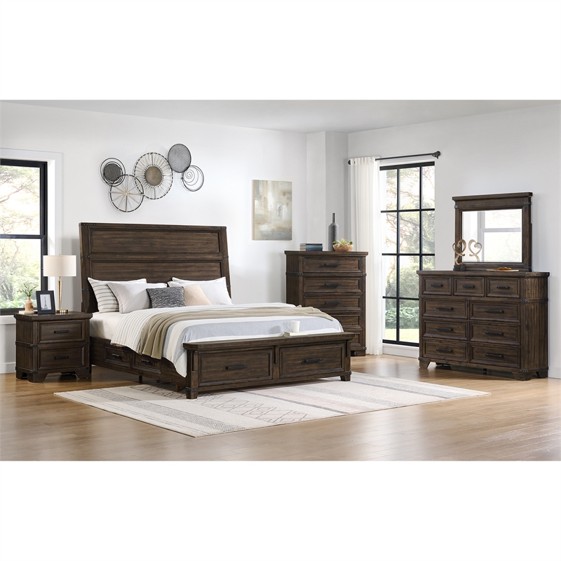 Picket House Furnishings Canyon Ridge 9-Drawer Dresser in Charcoal
