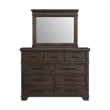 Picket House Furnishings Canyon Ridge Dresser and Mirror Set in Charcoal