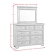 Picket House Furnishings Canyon Ridge Dresser and Mirror Set in Charcoal