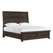 Picket House Furnishings Canyon Ridge King Storage Bed in Charcoal