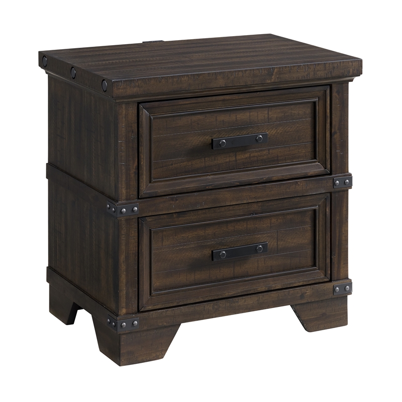 Picket House Furnishings Canyon Ridge King Storage 3PC Bedroom Set in Charcoal