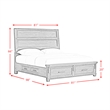 Picket House Furnishings Canyon Ridge King Storage 3PC Bedroom Set in Charcoal