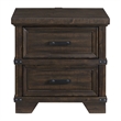 Picket House Furnishings Canyon Ridge 2-Drawer Nightstand with USB in Charcoal