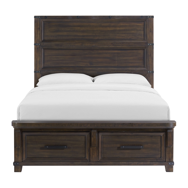 Picket House Furnishings Canyon Ridge  Queen Storage Bed in Charcoal