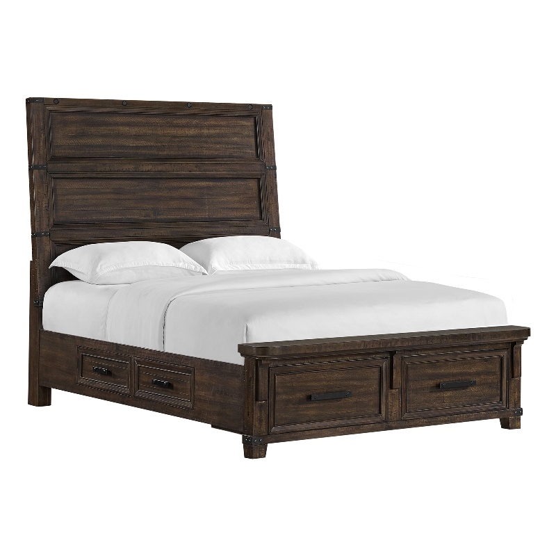 Picket House Furnishings Canyon Ridge  Queen Storage Bed in Charcoal