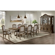 Picket House Furnishings Denali Dining Arm Chair Set with Beige Fabric in Walnut