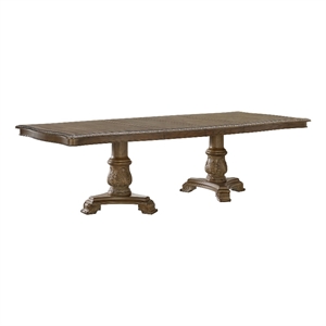 Picket House Furnishings Denali Rectangular Dining Table with 2 Leaves in Walnut
