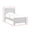 Picket House Furnishings Santino Twin Panel 5PC Bedroom Set in Espresso