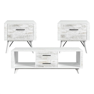 picket house furnishings westwood 3pc occasional table set in rustic white