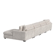 Picket House Furnishings Mesa Modular 4PC Sectional Set with RHF Chaise - Beige