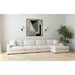 Picket House Furnishings Mesa Modular 4PC Sectional Set with RHF Chaise - Beige