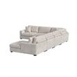 Picket House Furnishings Mesa Modular 6PC Sectional Set with RHF Chaise - Beige
