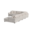 Picket House Furnishings Mesa Modular 7PC Sectional Set with RHF Chaise - Beige