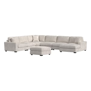 Picket House Furnishings Mesa Modular 7PC Sectional Set with RHF Chaise - Beige