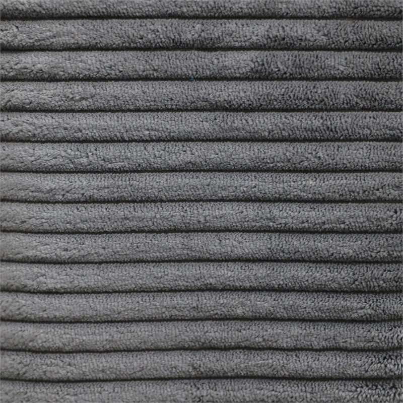 Picket House Furnishings Mesa Modular Ottoman in Steno Charcoal