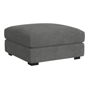 Picket House Furnishings Mesa Modular Ottoman in Steno Charcoal