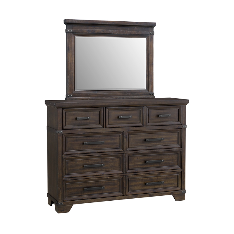 Picket House Furnishings Canyon Ridge  Queen Storage 5PC Bedroom Set in Charcoal