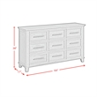 Picket House Furnishings Henrik 9-Drawer Dresser in Gray