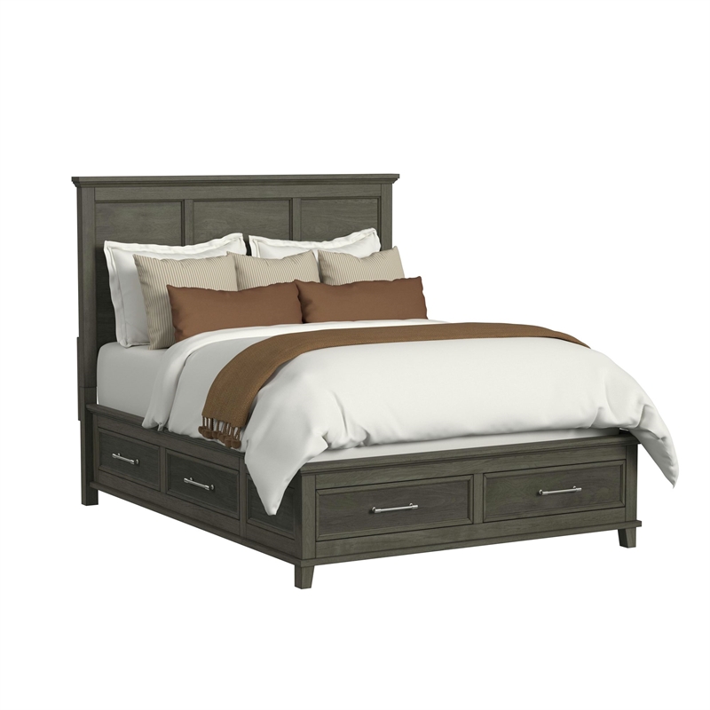 Picket House Furnishings Henrik Queen Storage 5PC Bedroom Set in Gray