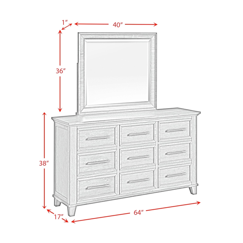 Picket House Furnishings Henrik Queen Storage 5PC Bedroom Set in Gray