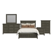 Picket House Furnishings Henrik Queen Storage 5PC Bedroom Set in Gray
