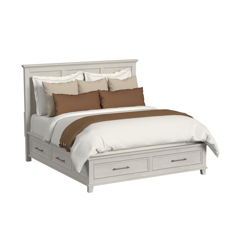 Picket House Furnishings Henrik King Storage 5PC Bedroom Set in Ivory