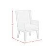 Picket House Furnishings Rhiannon Dining Arm Chair Set in Antique White