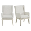 Picket House Furnishings Rhiannon Dining Arm Chair Set in Antique White
